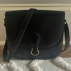 Authentic Louis Vuitton Black Epi Saint Cloud GM